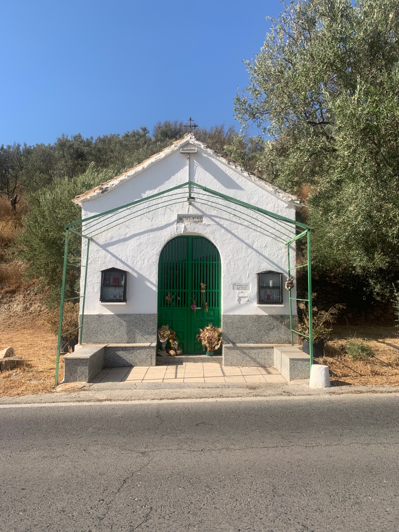 The hermita of Our Lady Pillar is on the border of our land